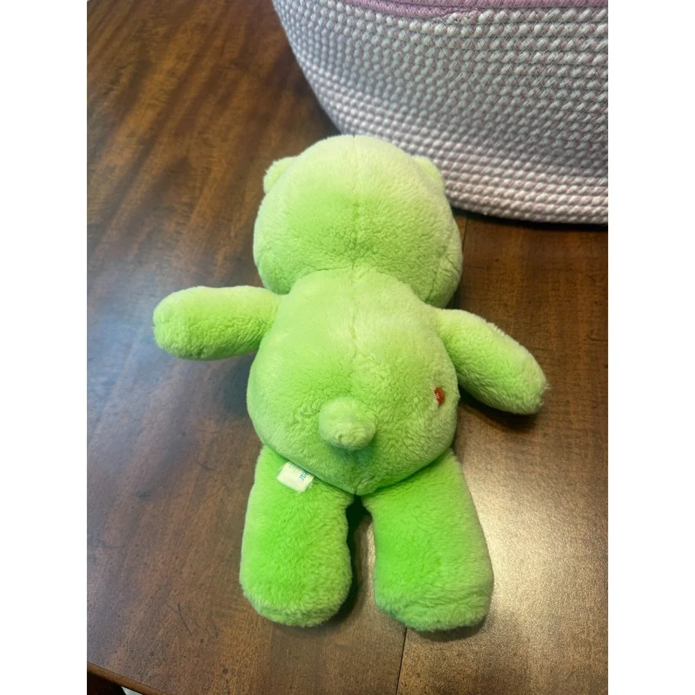 Vintage 2002 Care Bears Good Luck Bear Green Clover Plush Play Along